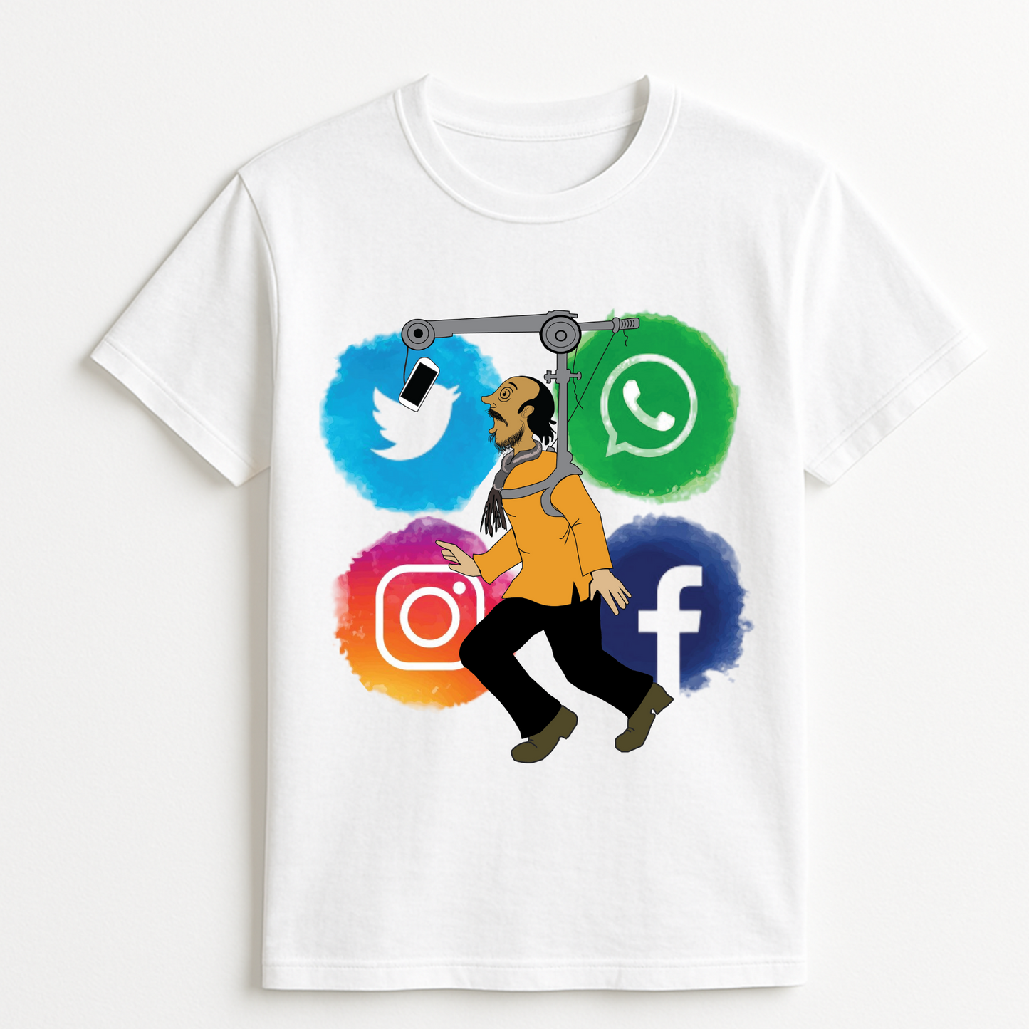 MYD Casuals Cotton white tshirt