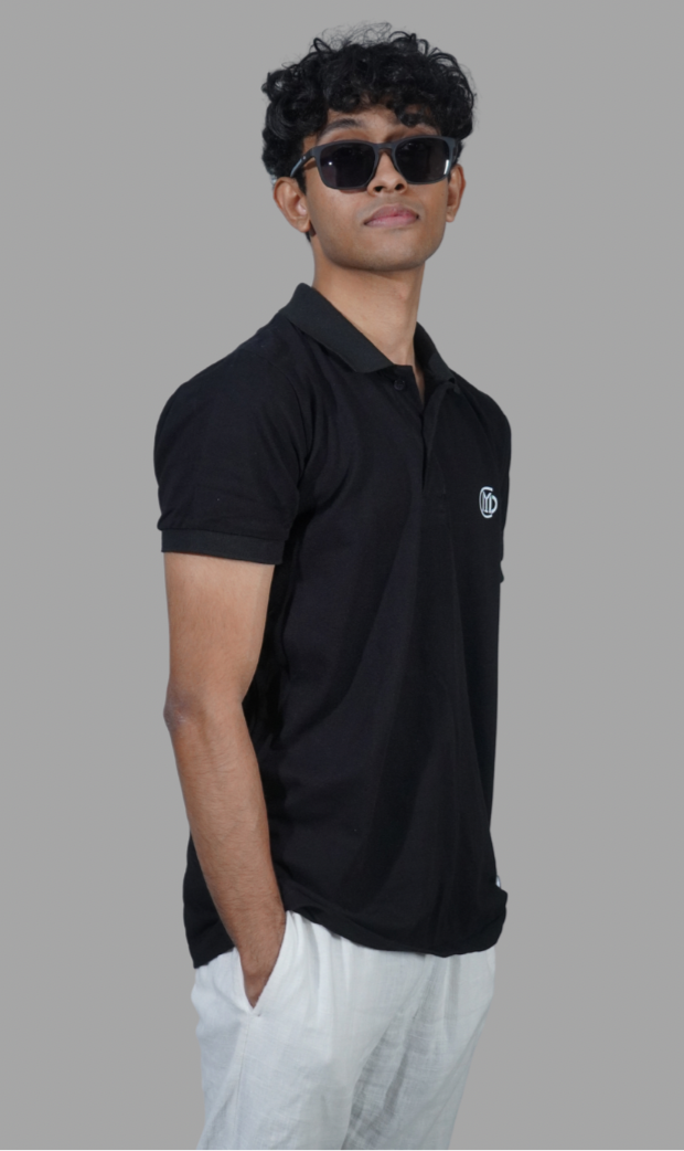 MYDC BLACK POLO TSHIRT