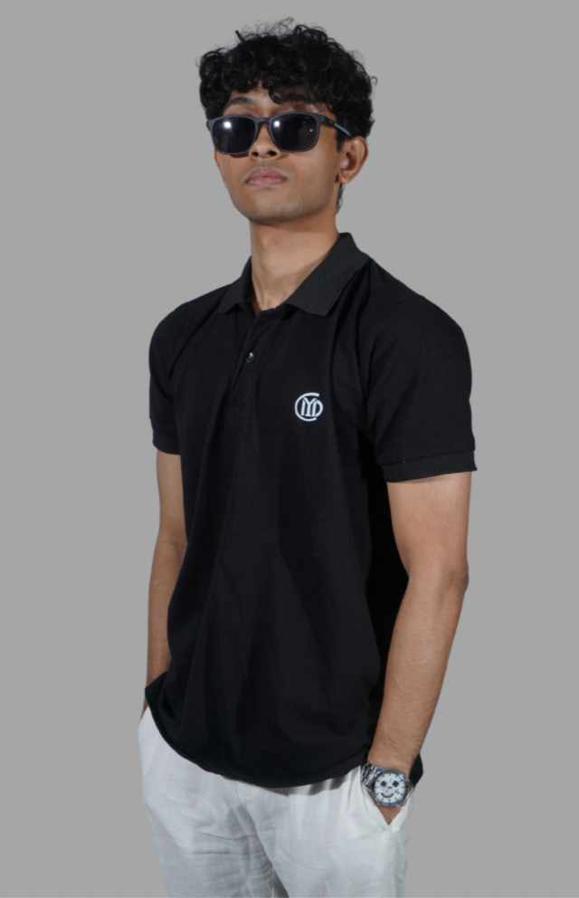 MYDC BLACK POLO TSHIRT