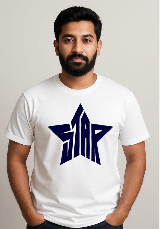 MYD Casuals white star tshirt