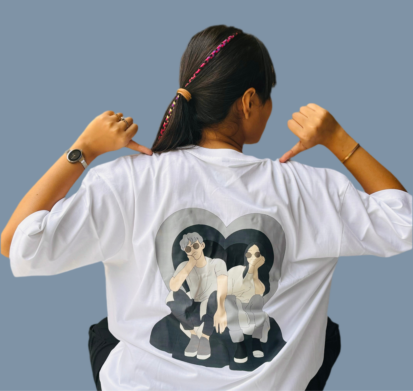 MYDC White oversized tshirts for women