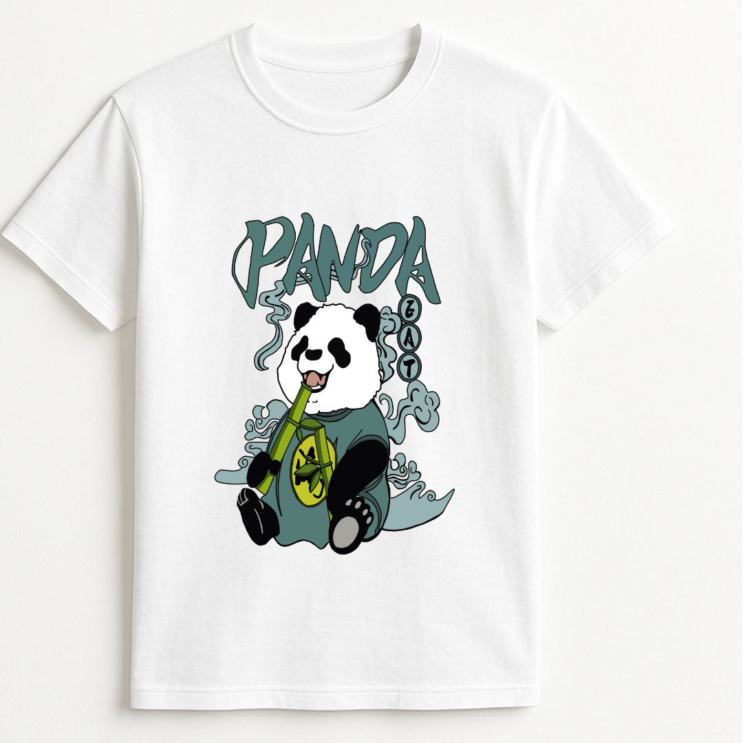 Panda white tshirt