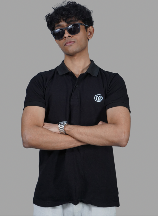 MYDC BLACK POLO TSHIRT